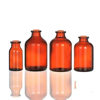 Amber Antibiotic Glass Bottle