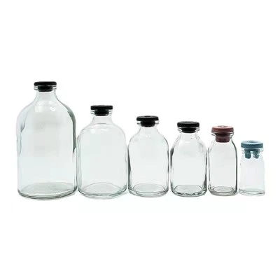 Clear Moulded Glass Vial Bottle